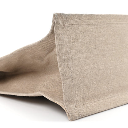 Saint Laurent Linen Calfskin Rive Gauche Tote Greggio Natural 9 of 10