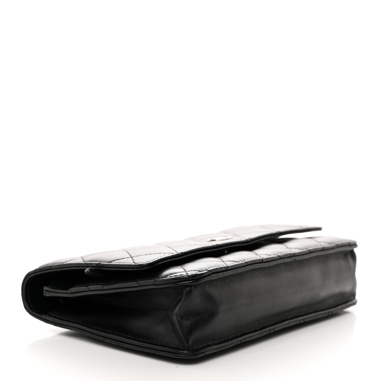 Chanel Lambskin Quilted Wallet On Chain WOC Black 4 of 10