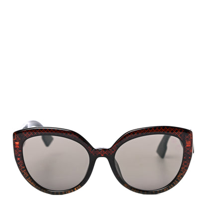 Christian Dior Acetate DDiorF Cat Eye Sunglasses Brown 4 of 8