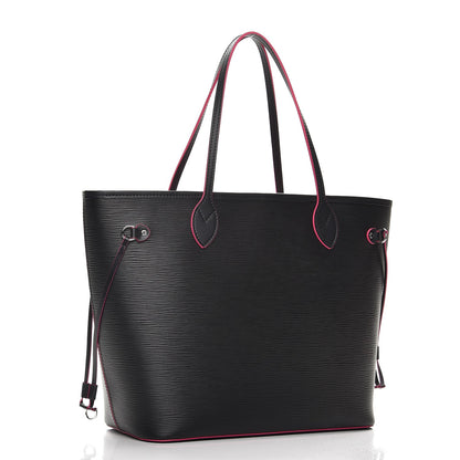 Louis Vuitton Epi Neverfull MM Black Hot Pink 4 of 7