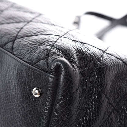 Chanel Glazed Calfskin Large On The Road Tote Black 13 of 15