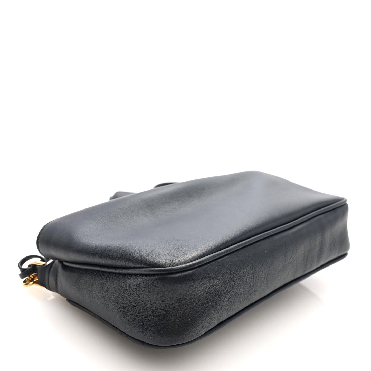 Natural Smooth Calfskin Rodeo Sling Pochette Black