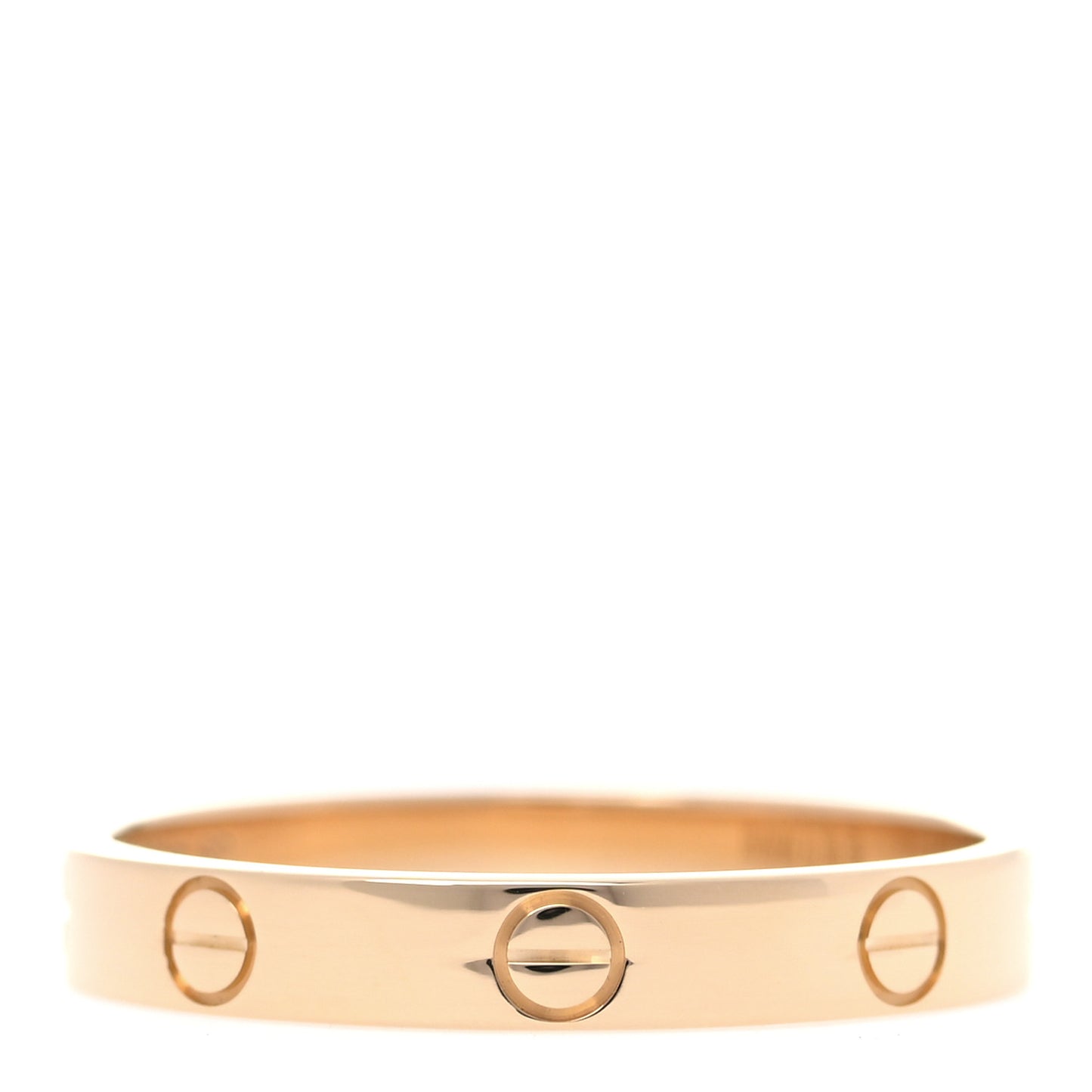 18K Yellow Gold 3.5mm LOVE Wedding Band Ring 62 10