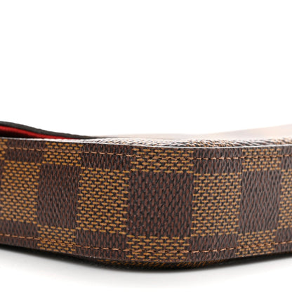 Louis Vuitton Damier Ebene Pochette Felicie Chain Wallet 9 of 10