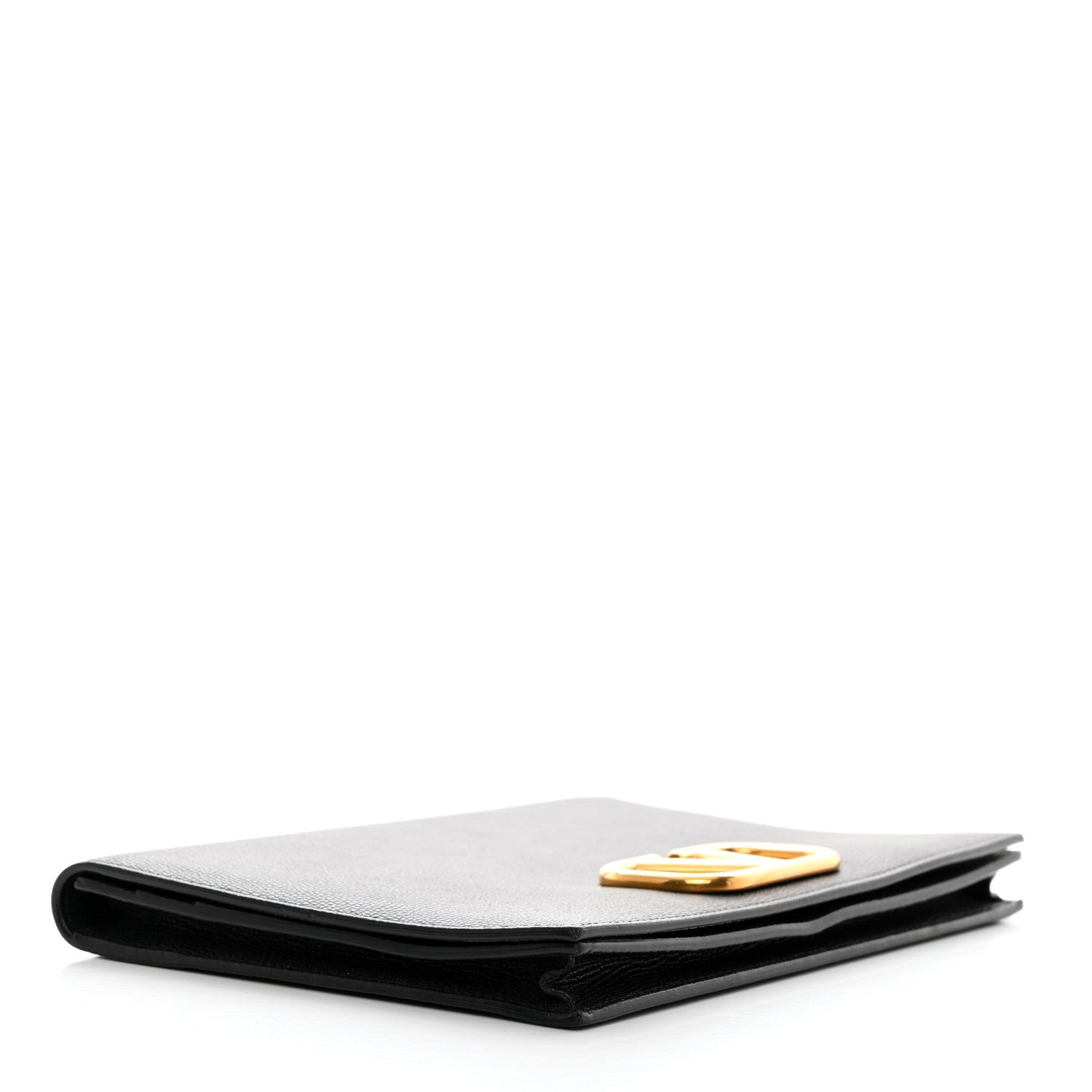 Valentino Garavani Grainy Calfskin Vlogo Signature Pouch Black 4 of 6