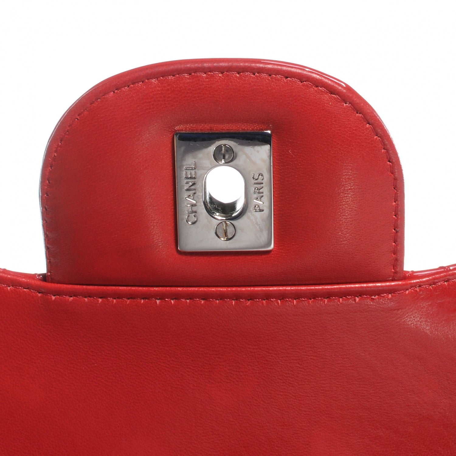 Chanel Patent Jumbo Single Flap Red 5 of 8