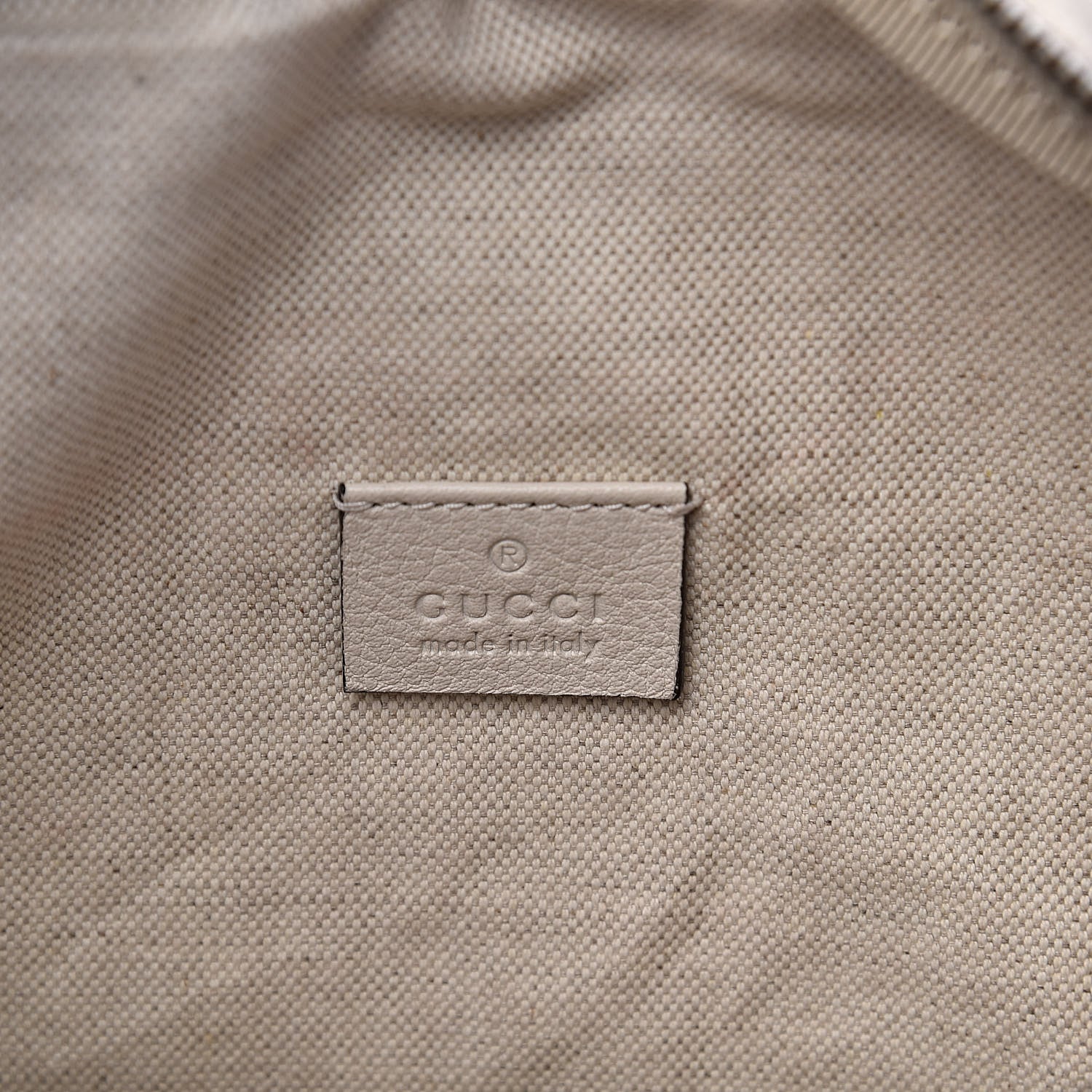 Gucci Grained Calfskin Logo Belt Bag White 6 of 14
