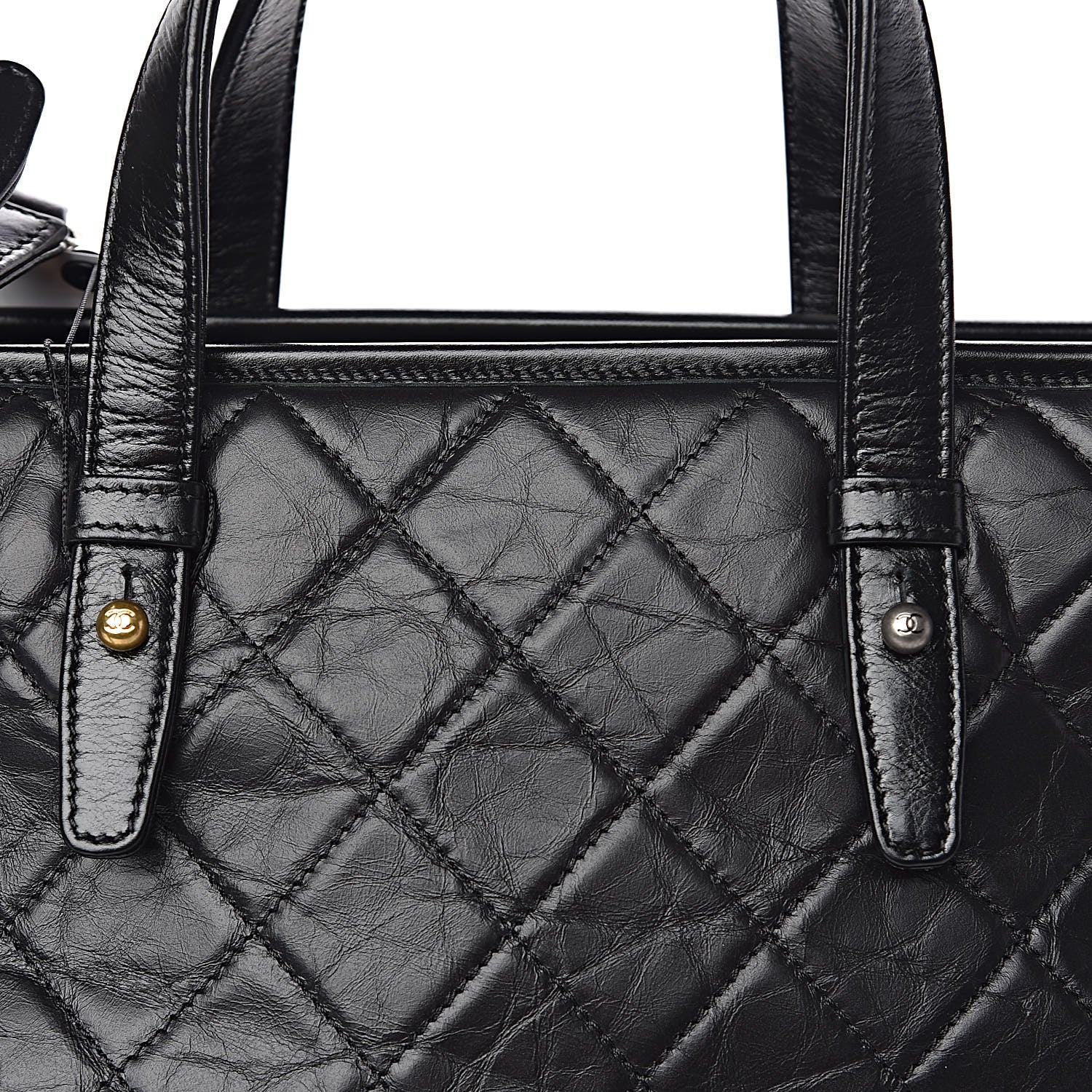 Chanel Calfskin Quilted Large Gabrielle Shopping Tote Black 13 of 13