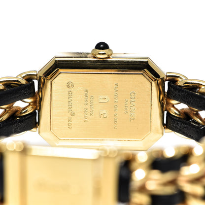 Chanel Stainless Steel Lambskin 20mm Chain Premiere Quartz Watch Gold L 5 of 6