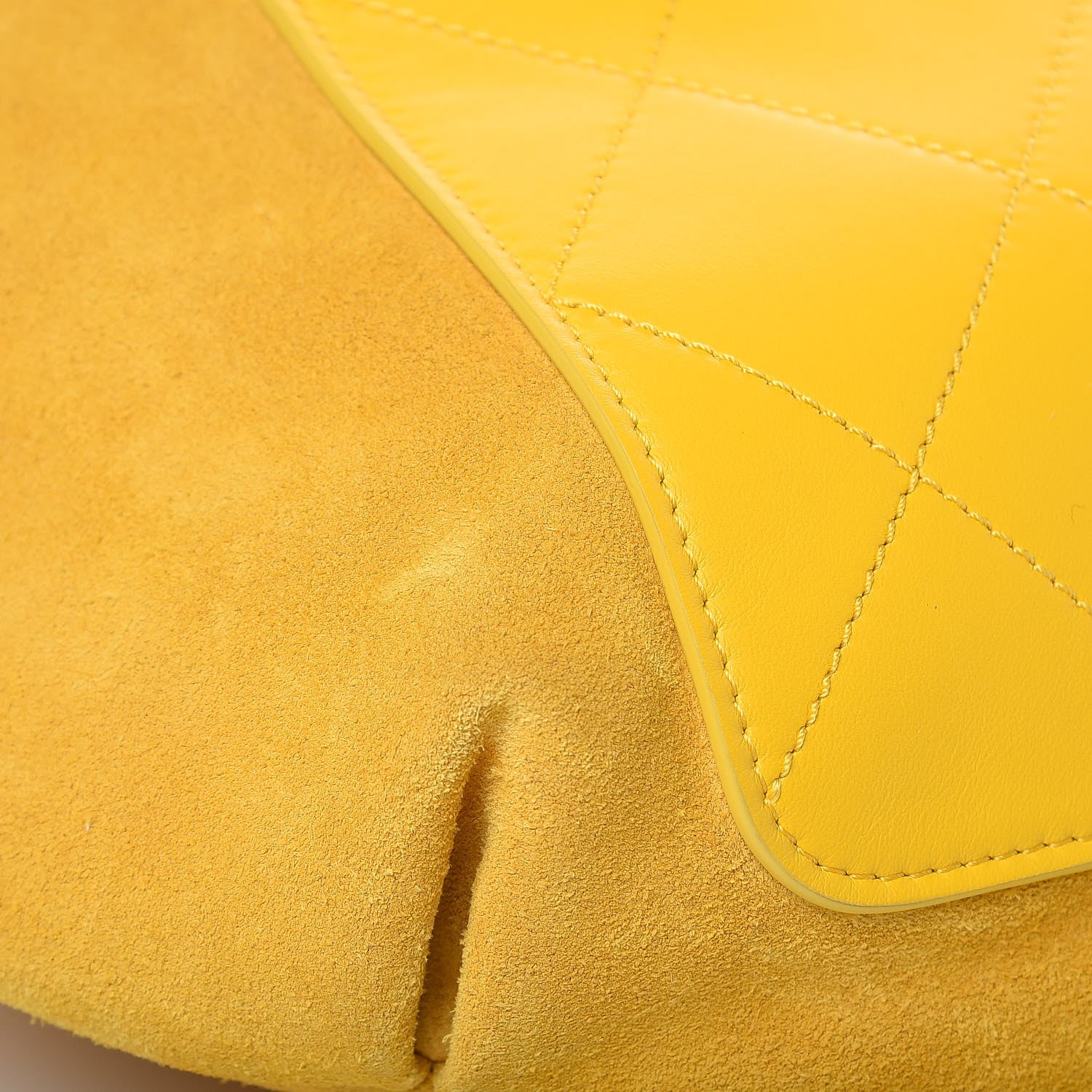 Chanel X PHARRELL WILLIAMS Suede Lambskin Oversized Waist Belt Bag Jaune Yellow 13 of 15