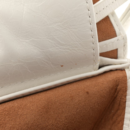 Bottega Veneta Paper Calfskin Maxi Intrecciato Mini Arco Slouch Plaster 12 of 14