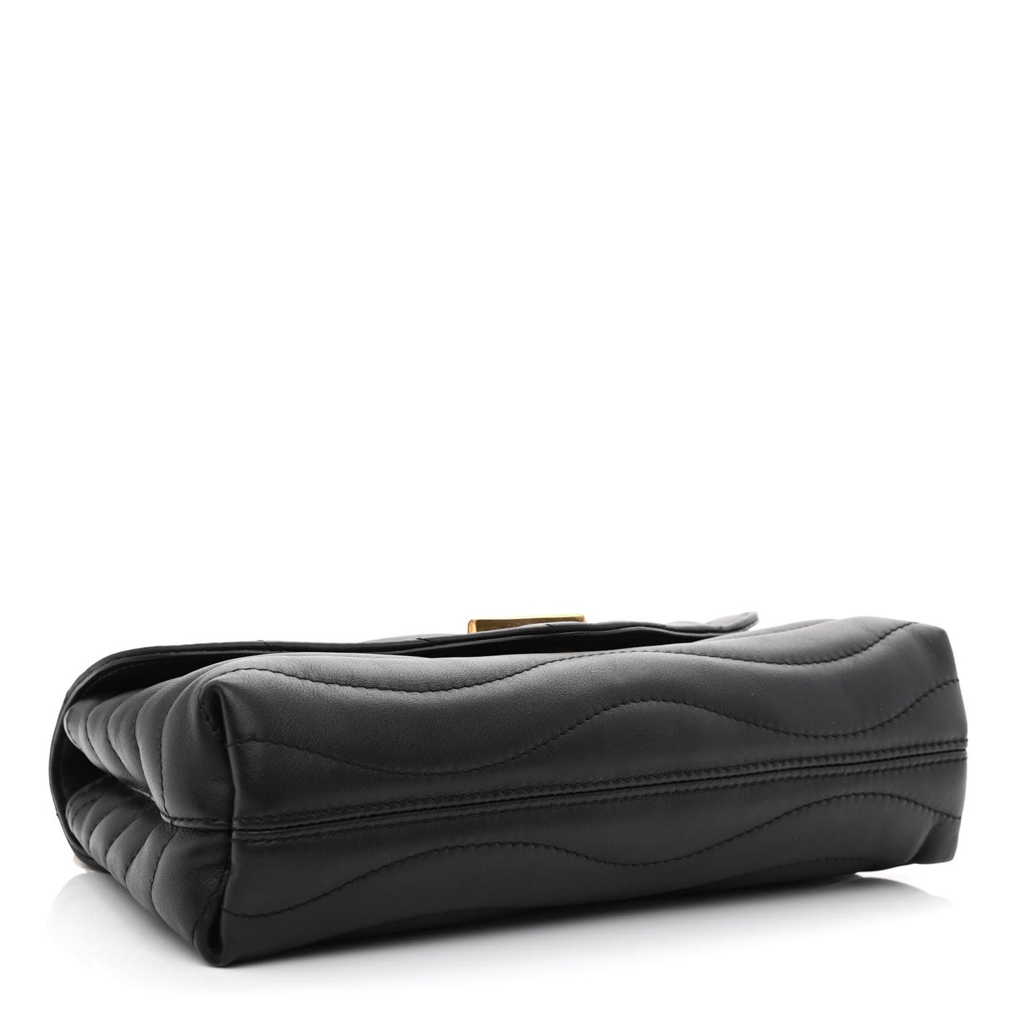 Calfskin LV New Wave Chain Bag Black