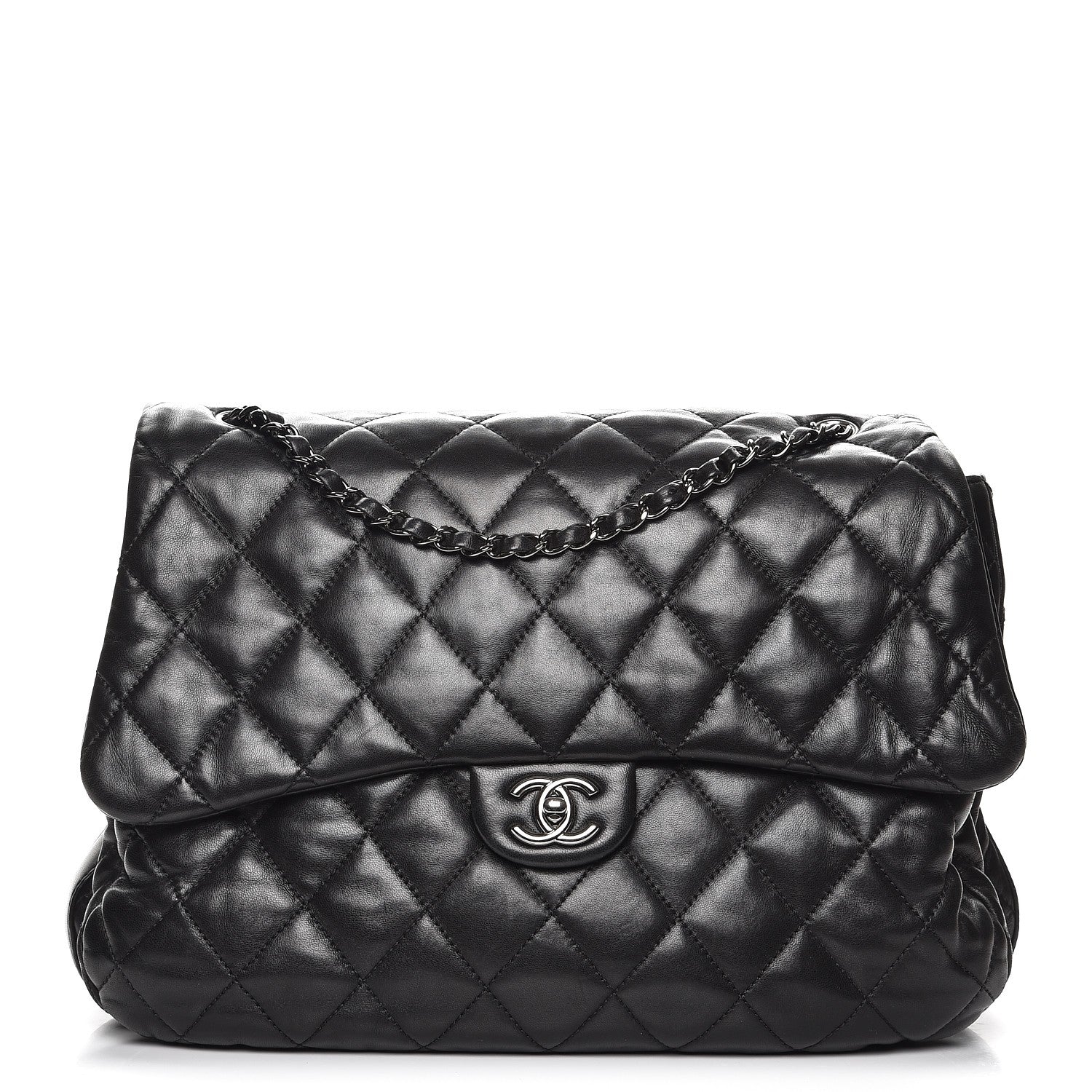 Chanel Lambskin Quilted 3 Maxi Flap Bag Black 1 of 7