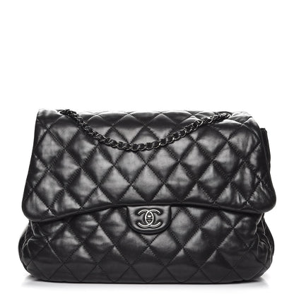 Chanel Lambskin Quilted 3 Maxi Flap Bag Black 1 of 7