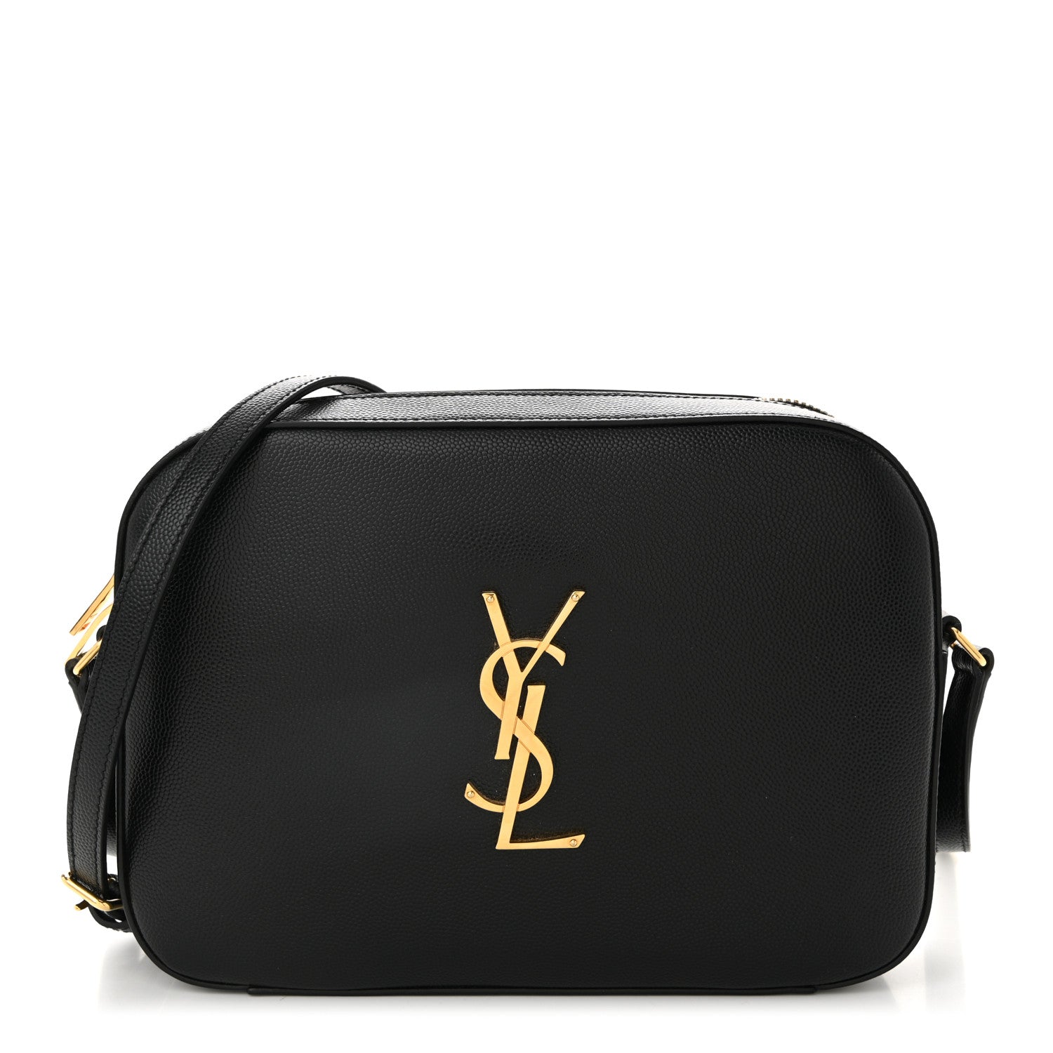 Saint Laurent Grain De Poudre Medium Classic Monogram Camera Bag Black 1 of 10