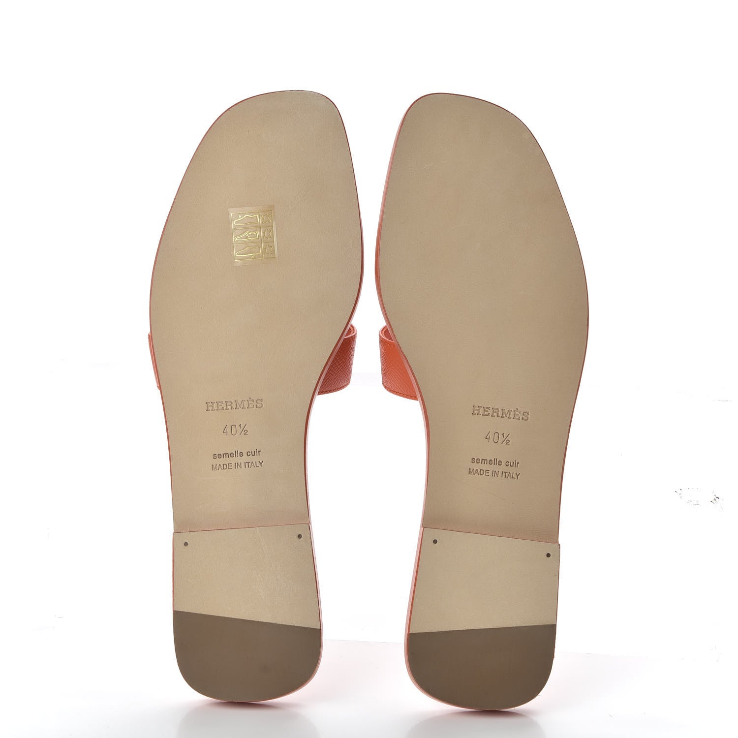Hermes Epsom Oran Sandals 40.5 Orange Poppy 5 of 9
