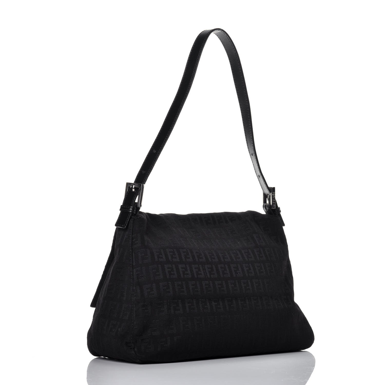 Fendi Zucchino Mama Baguette Black 3 of 9