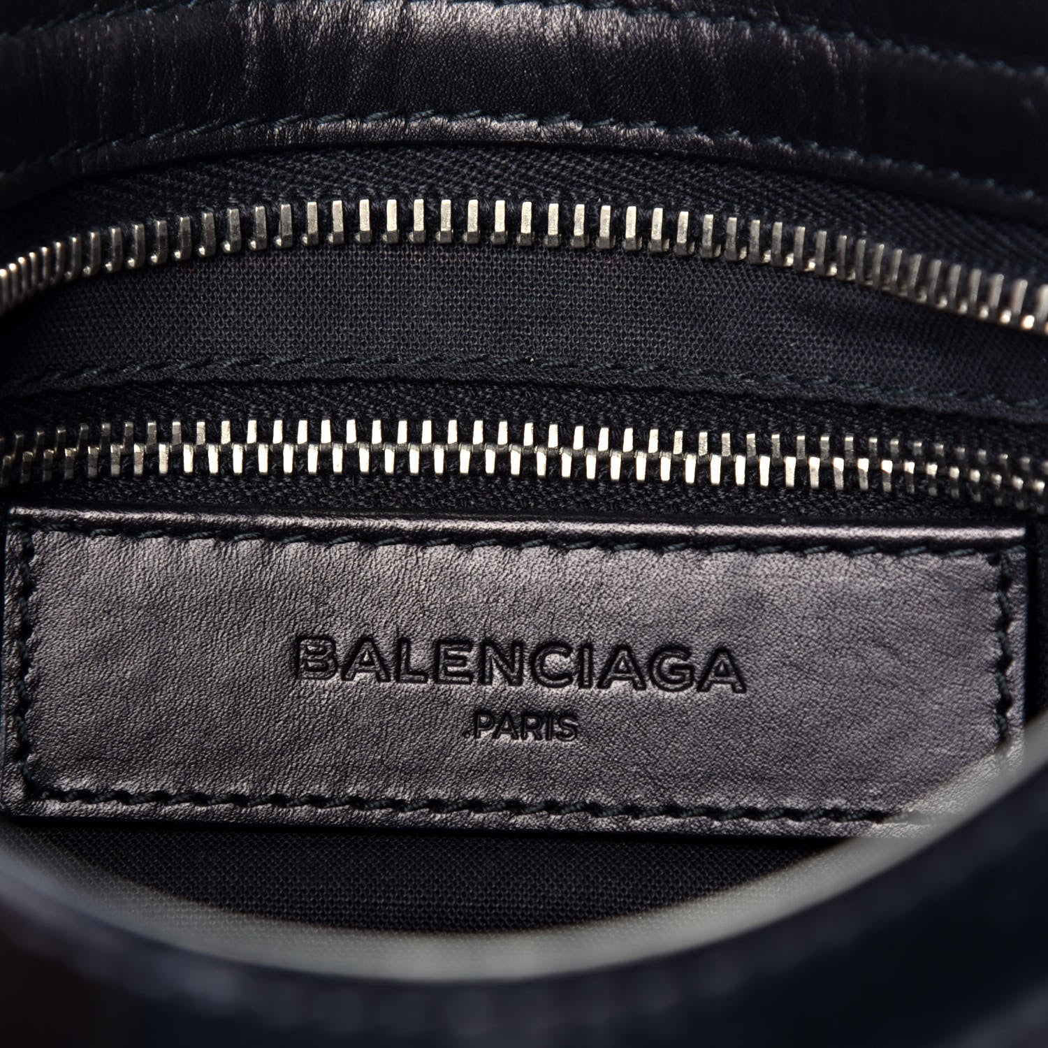 Balenciaga Smooth Calfskin Metallic Patent Giant 12 Silver Hardware Mini City Black Gris 6 of 8