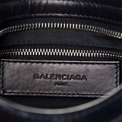 Balenciaga Smooth Calfskin Metallic Patent Giant 12 Silver Hardware Mini City Black Gris 6 of 8
