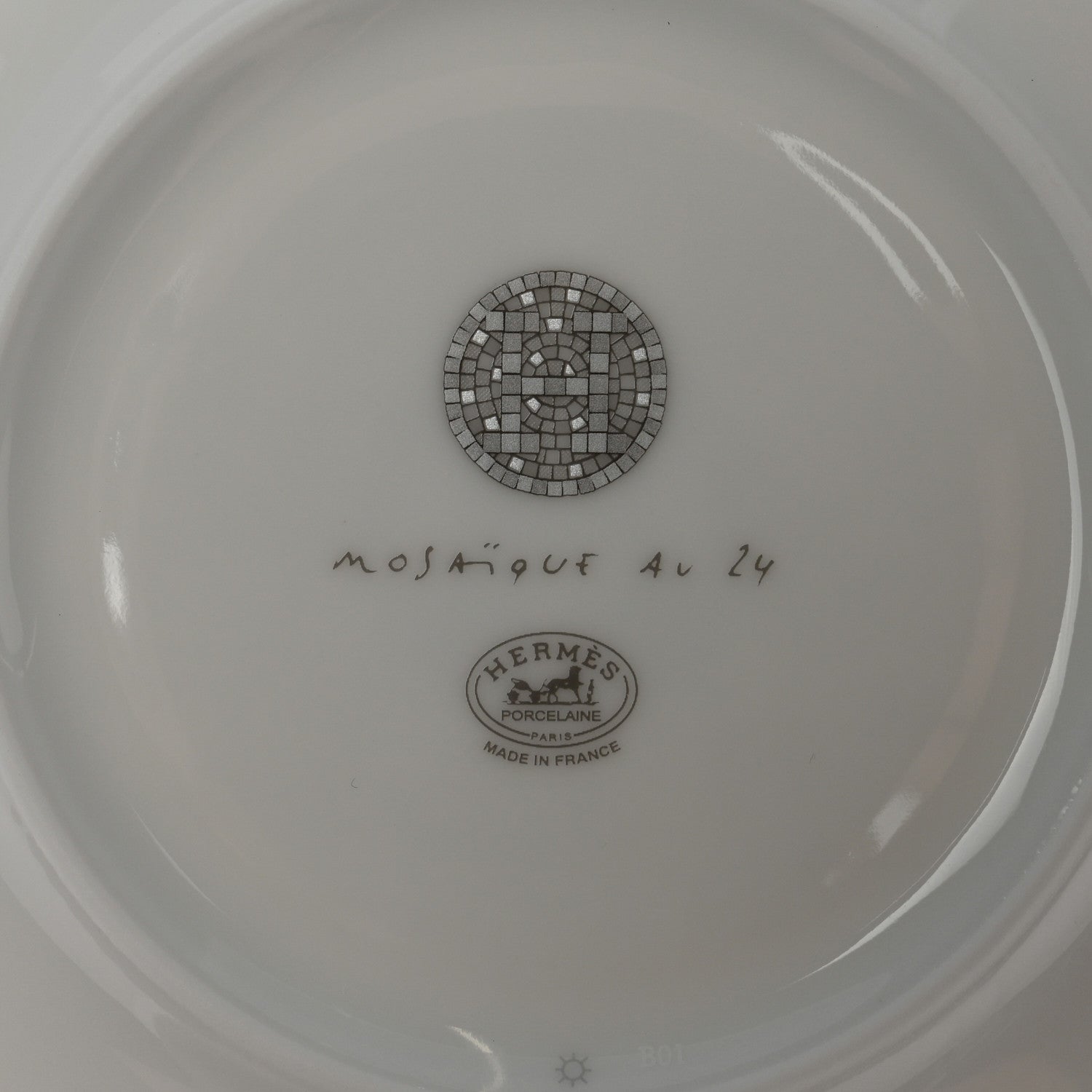 Hermes Porcelain Mosaique Au 24 Bread And Butter Plate Set of 2 3 of 6