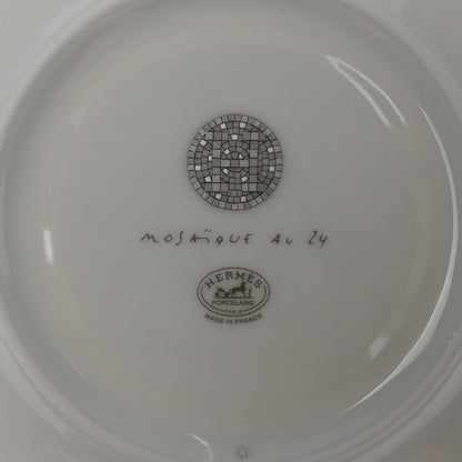 Hermes Porcelain Mosaique Au 24 Bread And Butter Plate Set of 2 3 of 6
