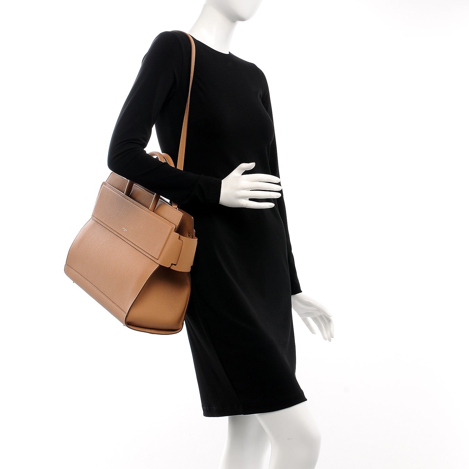 Givenchy Grained Calfskin Medium Horizon Satchel Beige 2 of 8