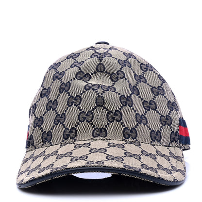 Gucci Monogram Web Baseball Hat S Beige Blue 3 of 6