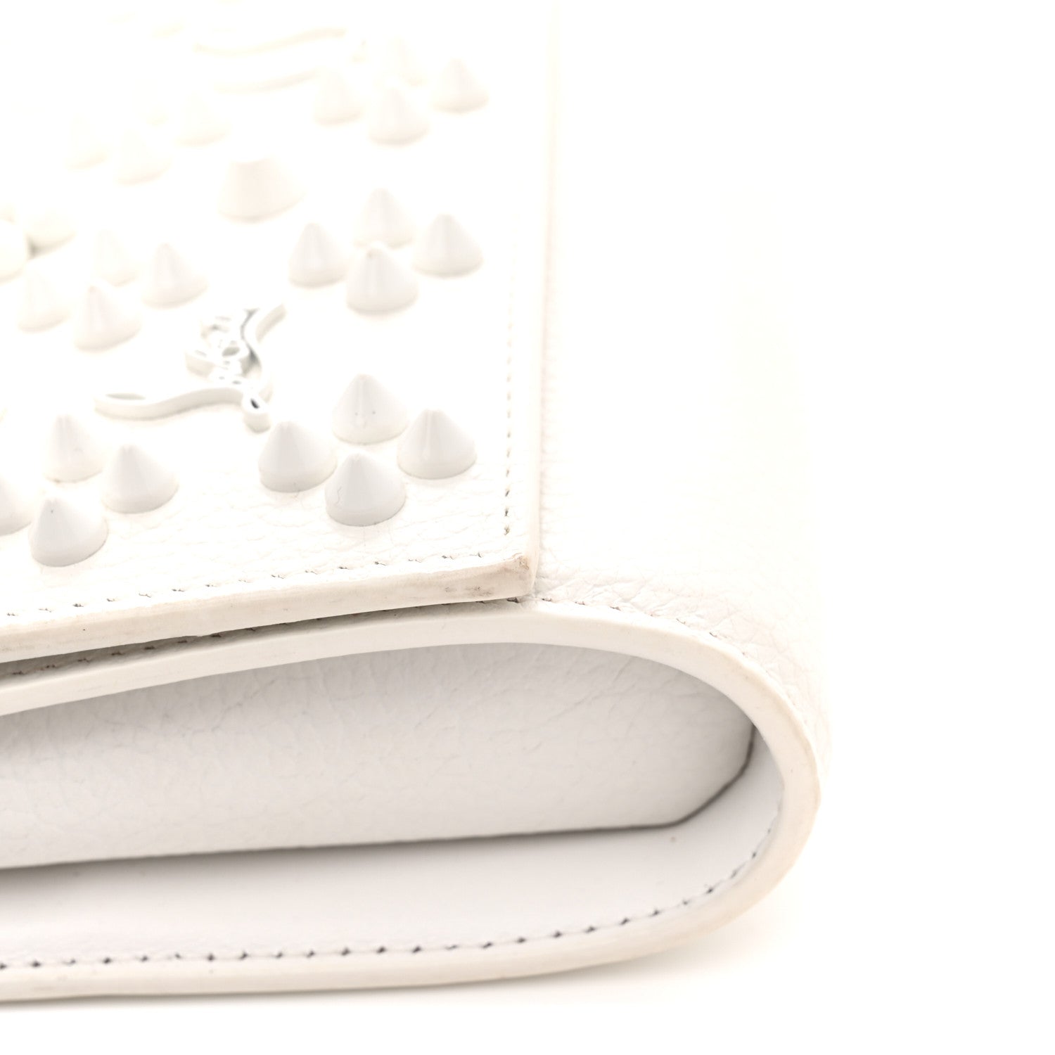 Christian Louboutin Calfskin Spikes Loubinthesky Paloma Wallet On