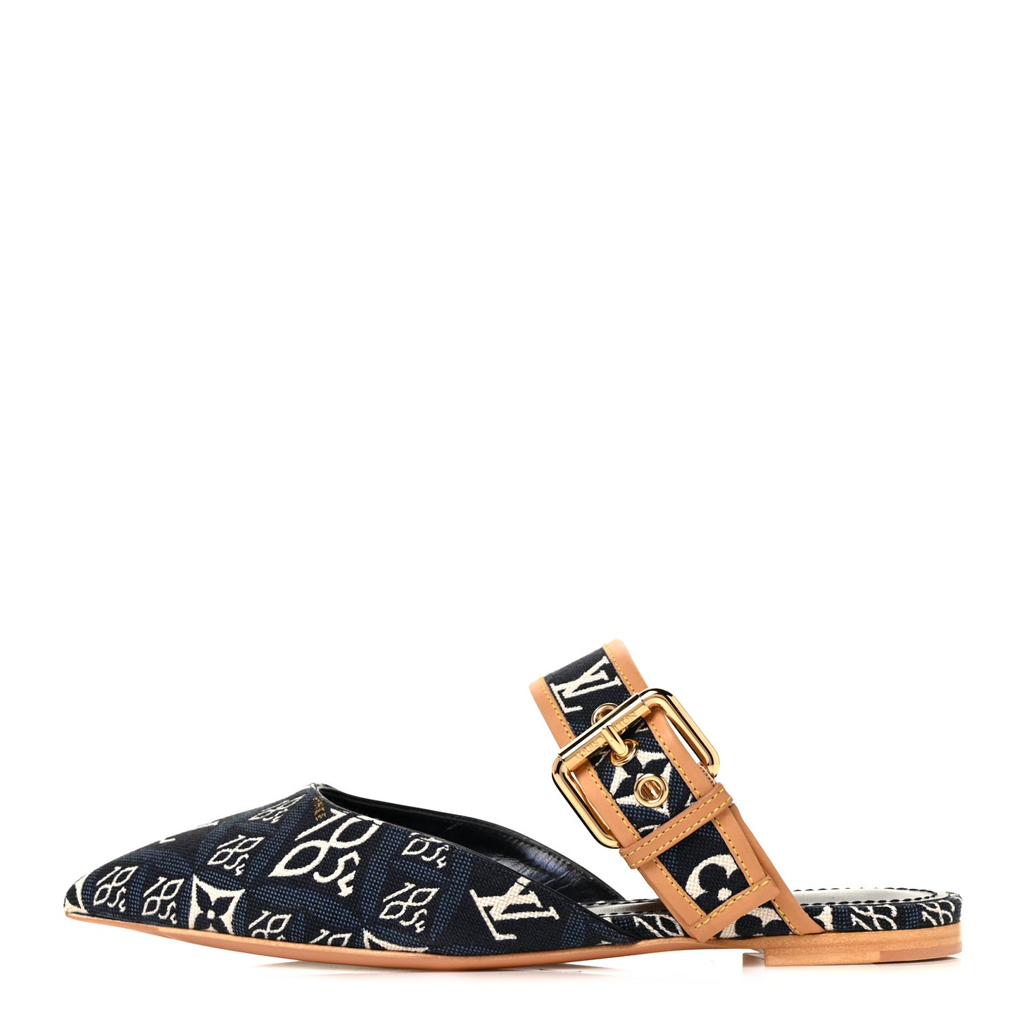 Jacquard Since 1854 Sofia Flat Mules 36 Blue