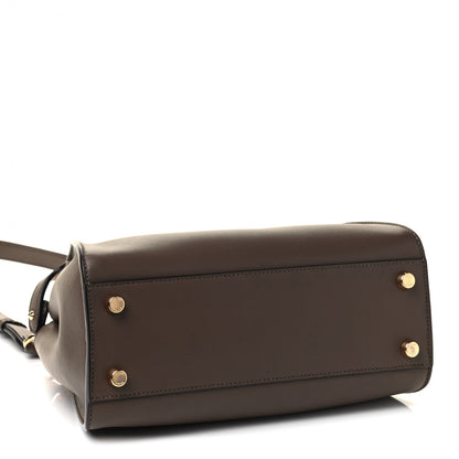 Fendi Vitello Tahiti Burro Bi-Color Medium Peekaboo Iconic Essentially Satchel Maya Camelia Confetto 3 of 4