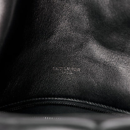 Saint Laurent Lambskin Quilted Monogram Monochrome Medium Loulou Puffer Chain Satchel Black 6 of 12