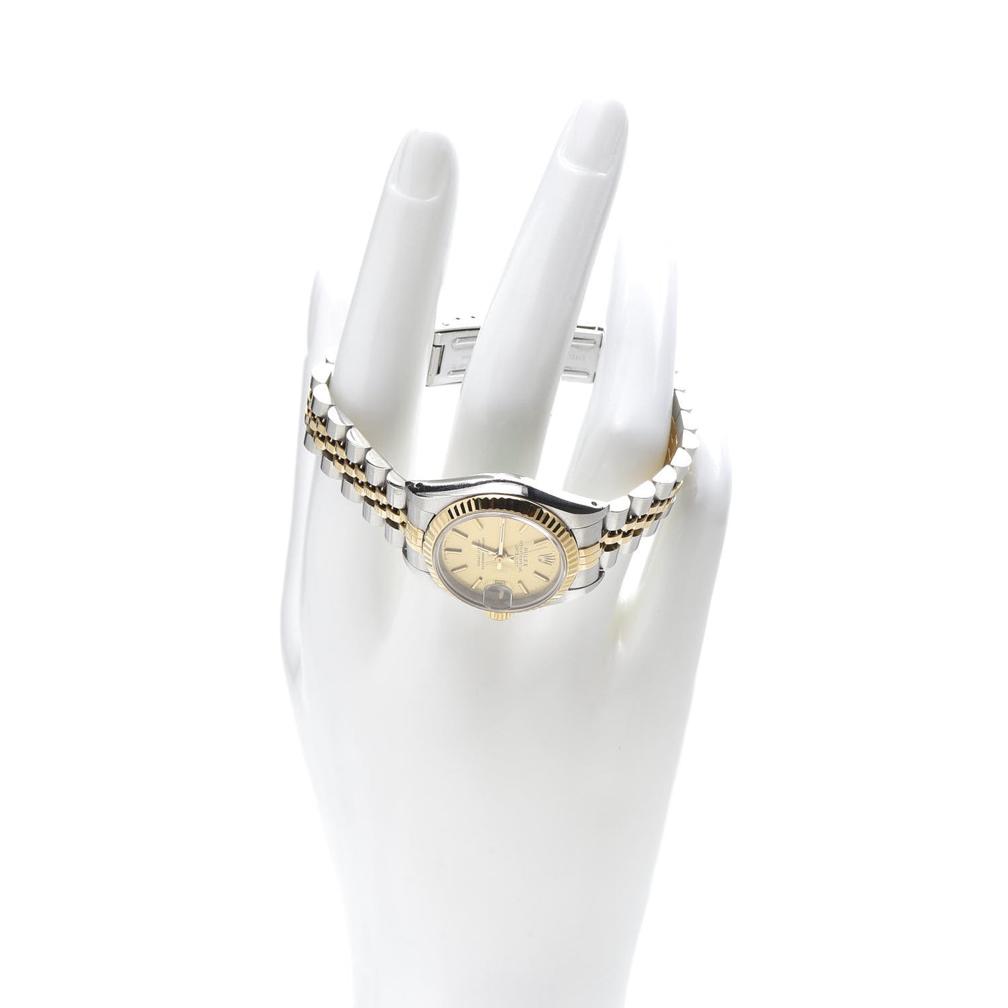 Stainless Steel 18K Yellow Gold 26mm Oyster Perpetual Datejust Watch Champagne 69173