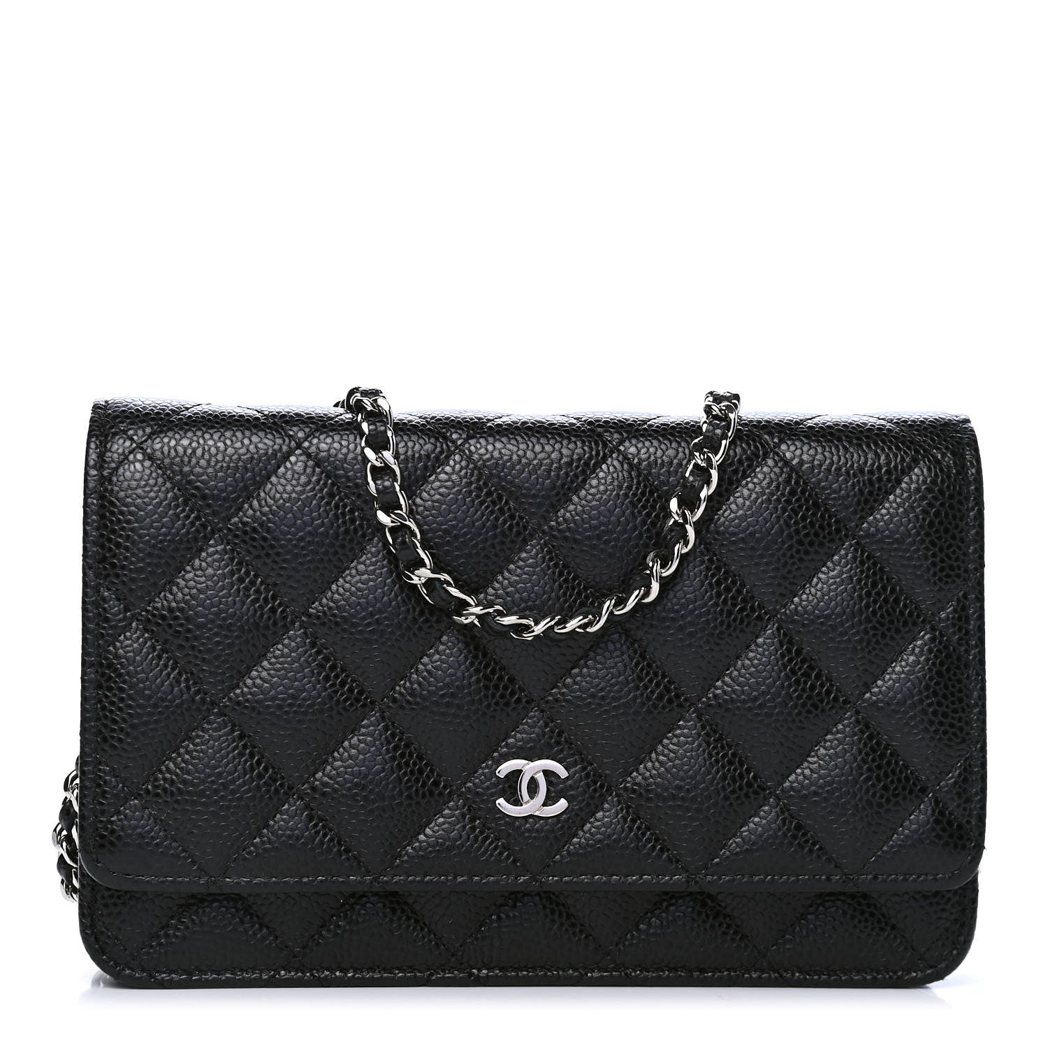 Chanel Caviar Quilted Wallet On Chain WOC Black 1 of 7