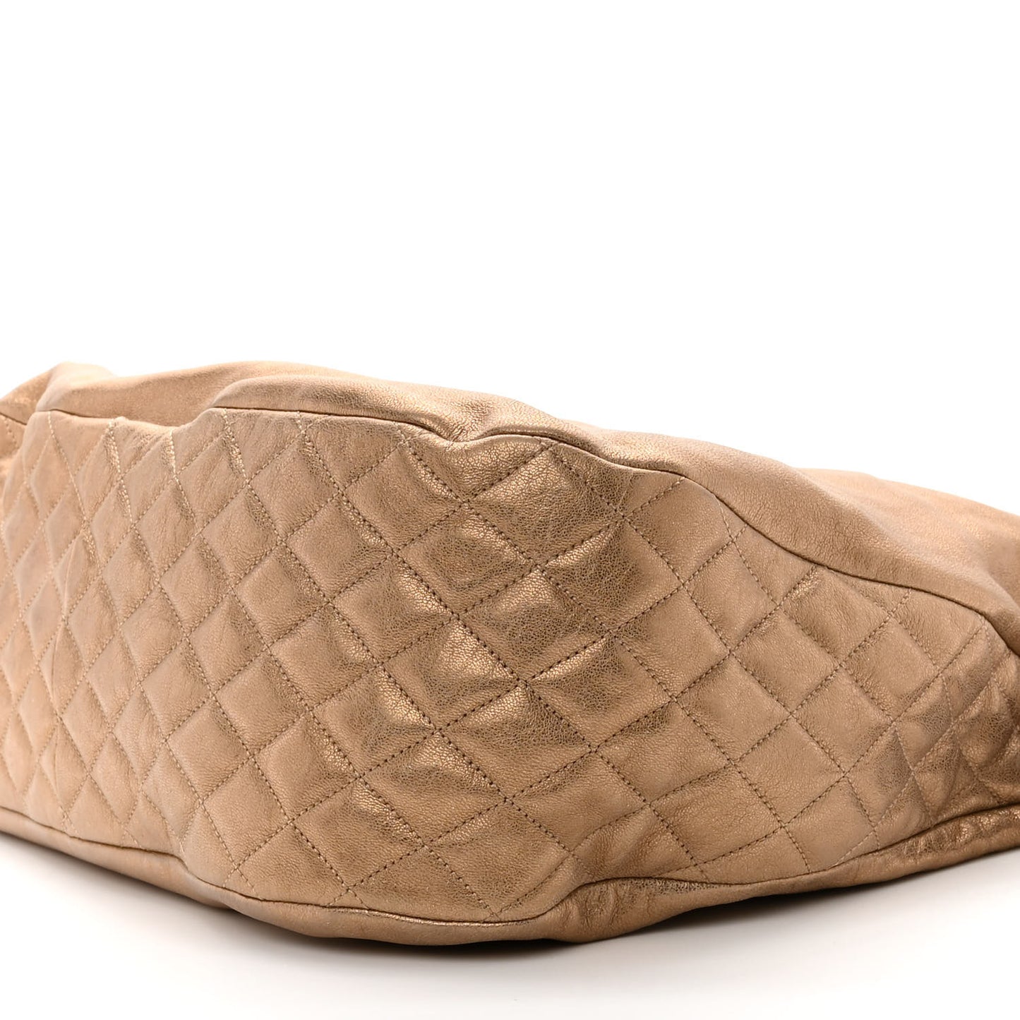 Metallic Shimmer Lambskin Biker Boho Gold