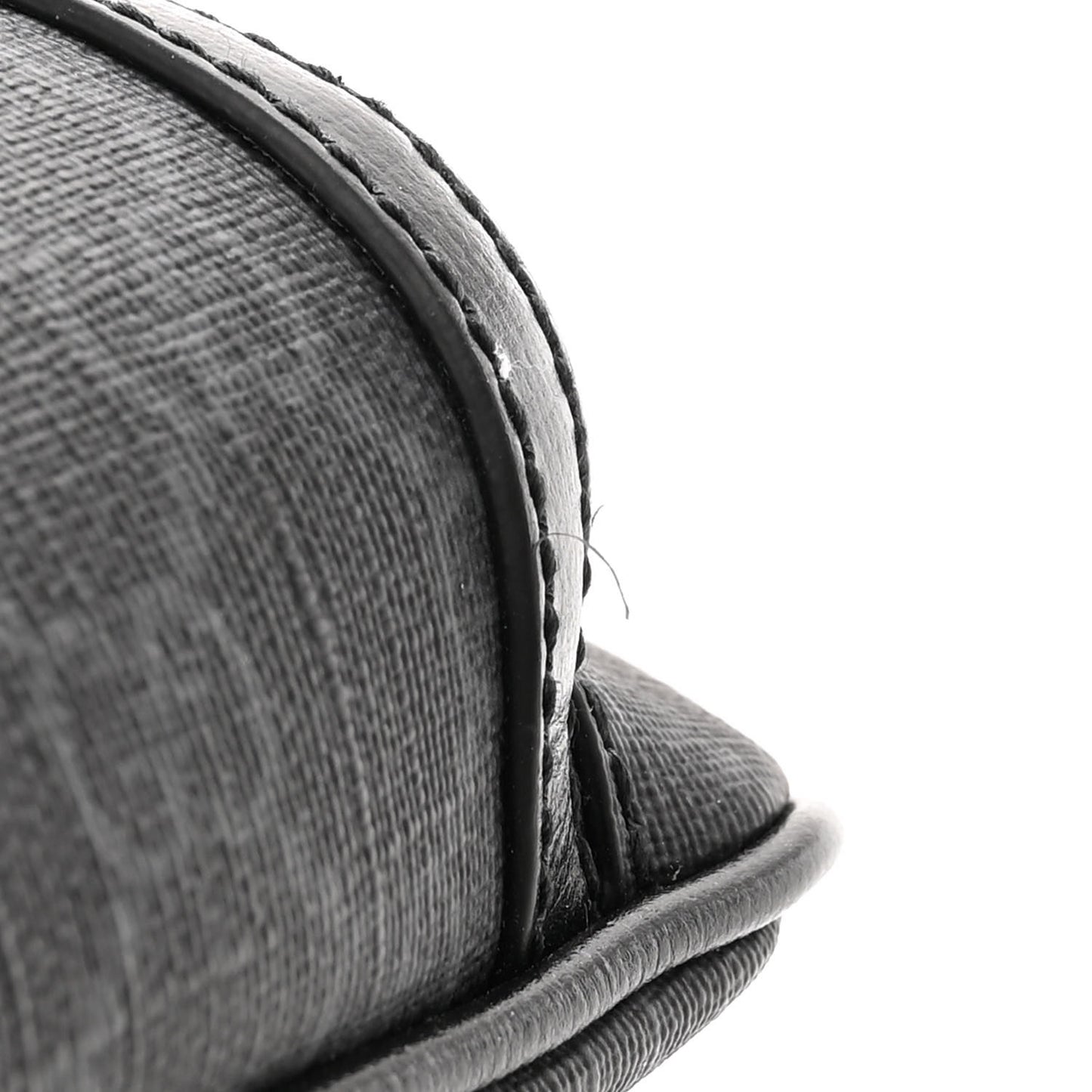 GG Supreme Monogram Textured Calfskin Retro Interlocking G Belt Bag Black