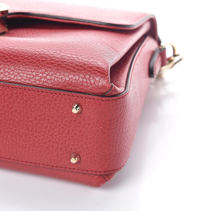 Gucci Dollar Calfskin Interlocking G Top Handle Shoulder Bag Red 11 of 11