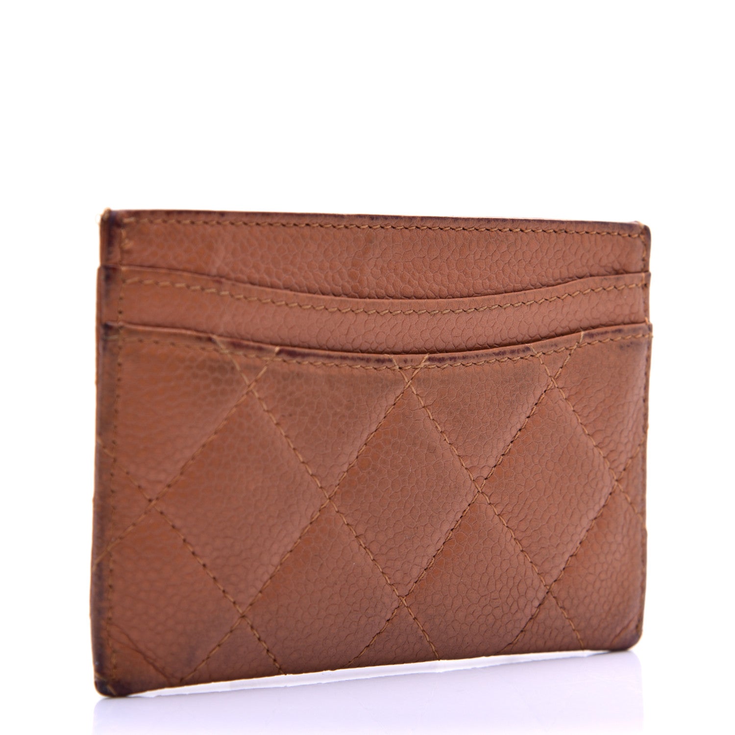 Chanel Caviar Quilted Card Holder Brown 3 of 13