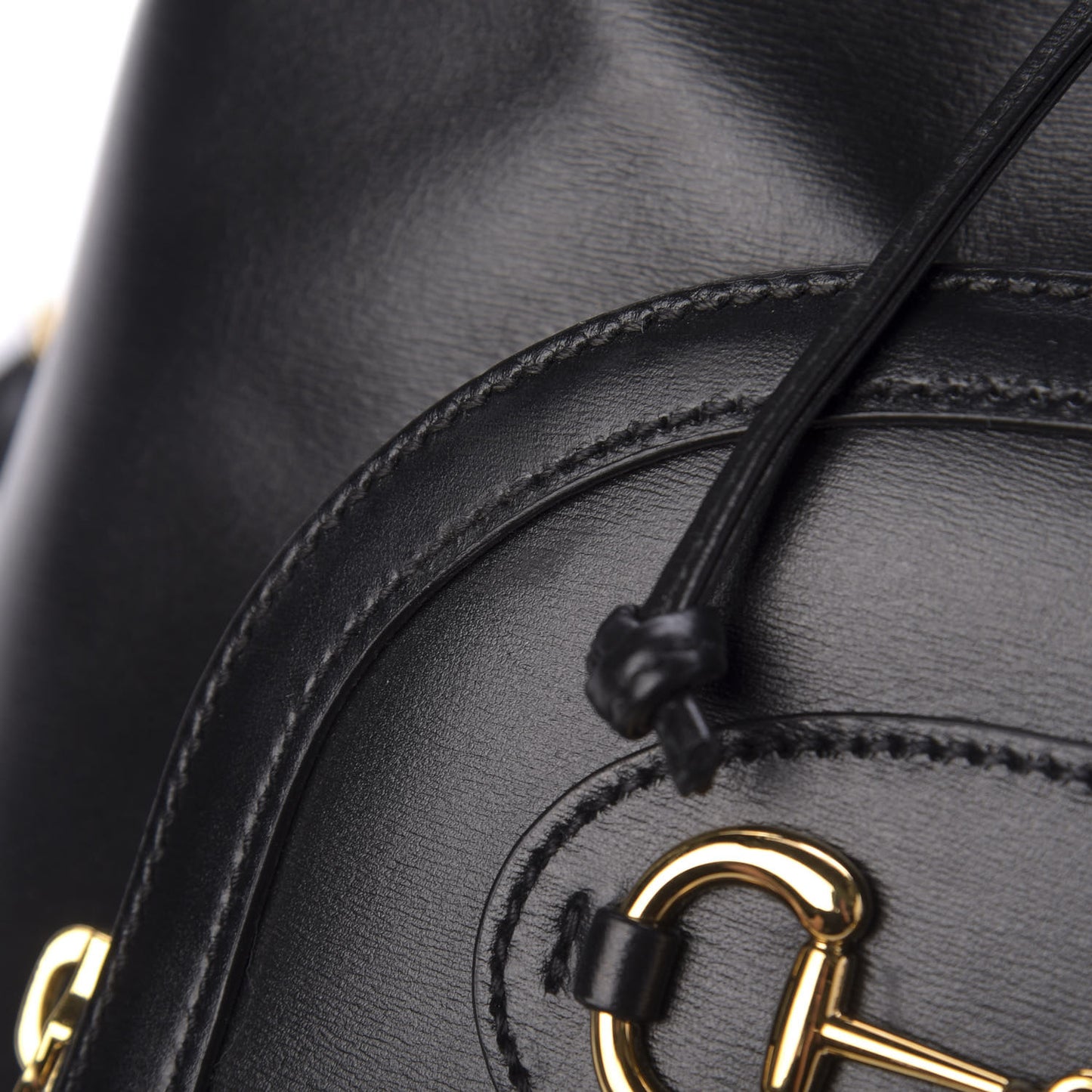 Boarded Plutone Calfskin Horsebit 1955 Single Buckle Backpack Black