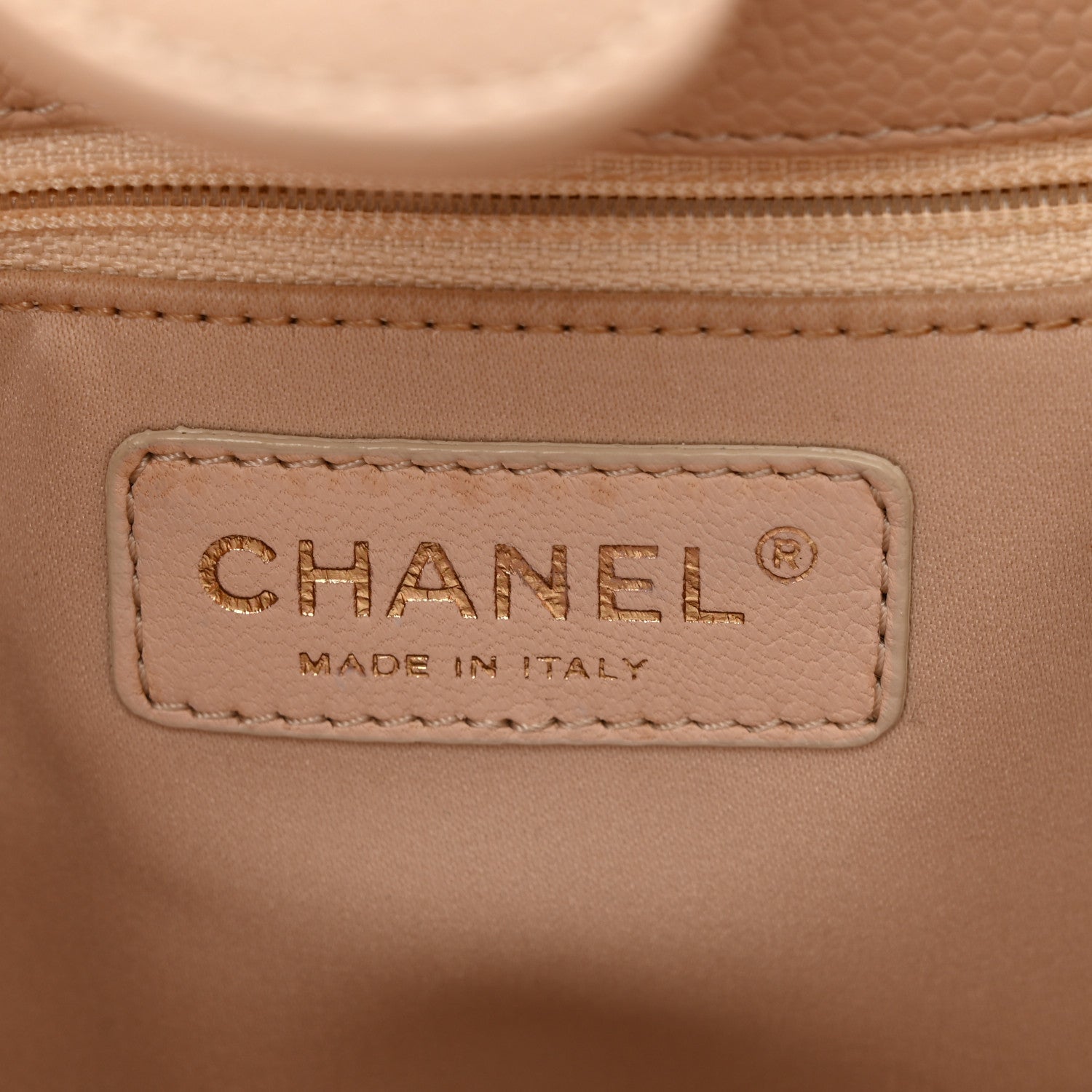 Chanel Caviar Quilted Petit Shopping Tote PST Beige Clair 6 of 12