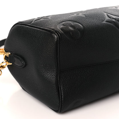 Louis Vuitton Empreinte Monogram Giant Speedy Bandouliere 25 Black 7 of 9