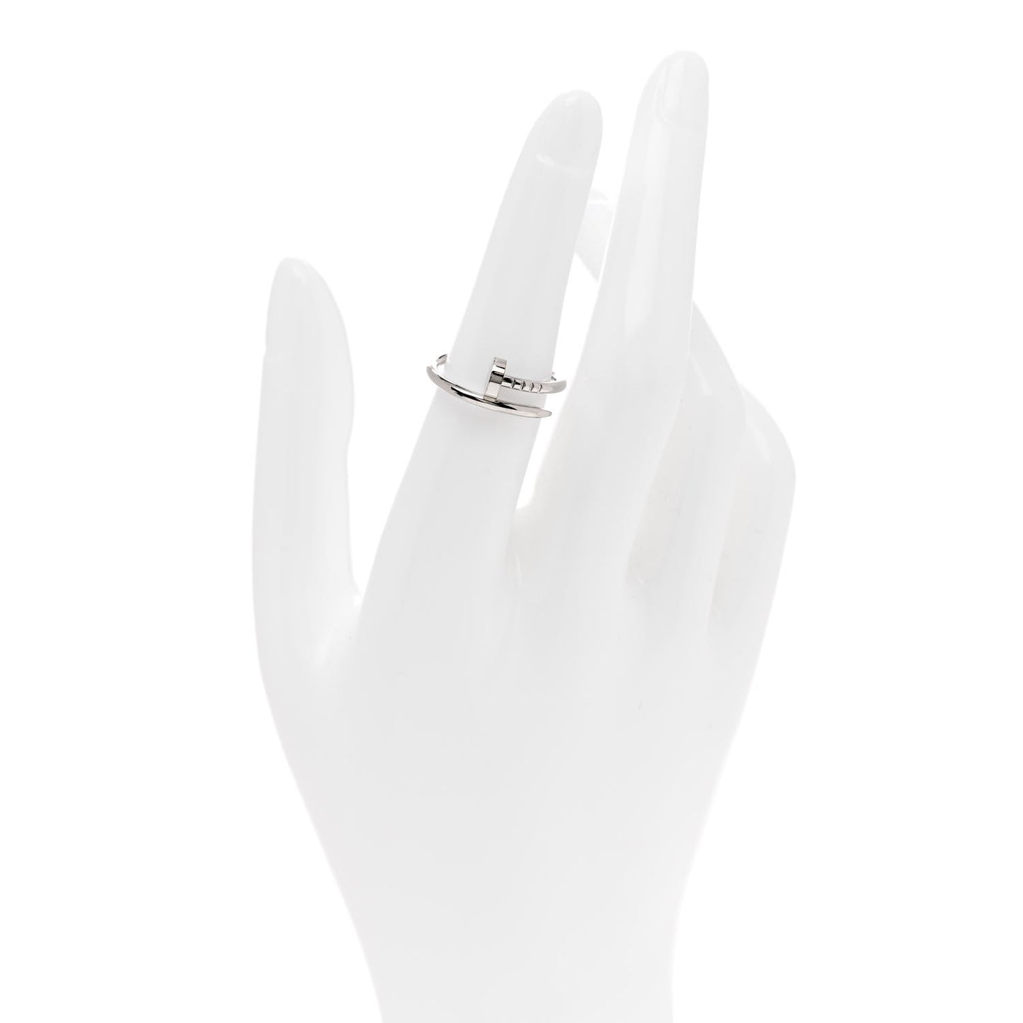 18K White Gold Small Juste Un Clou Ring 52 6
