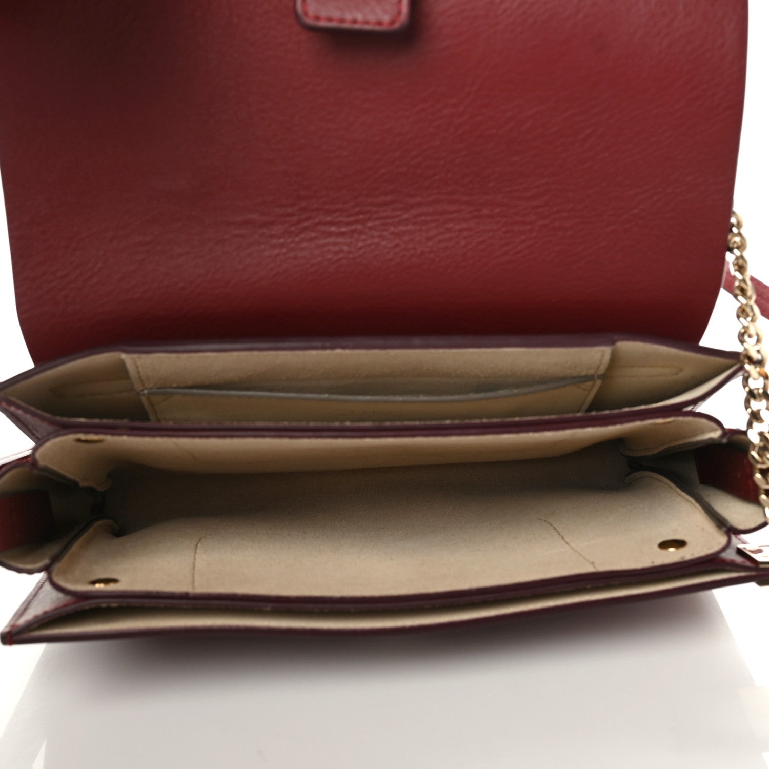 Chloe Suede Calfskin Small Faye Shoulder Bag Plum Purple 7 of 9