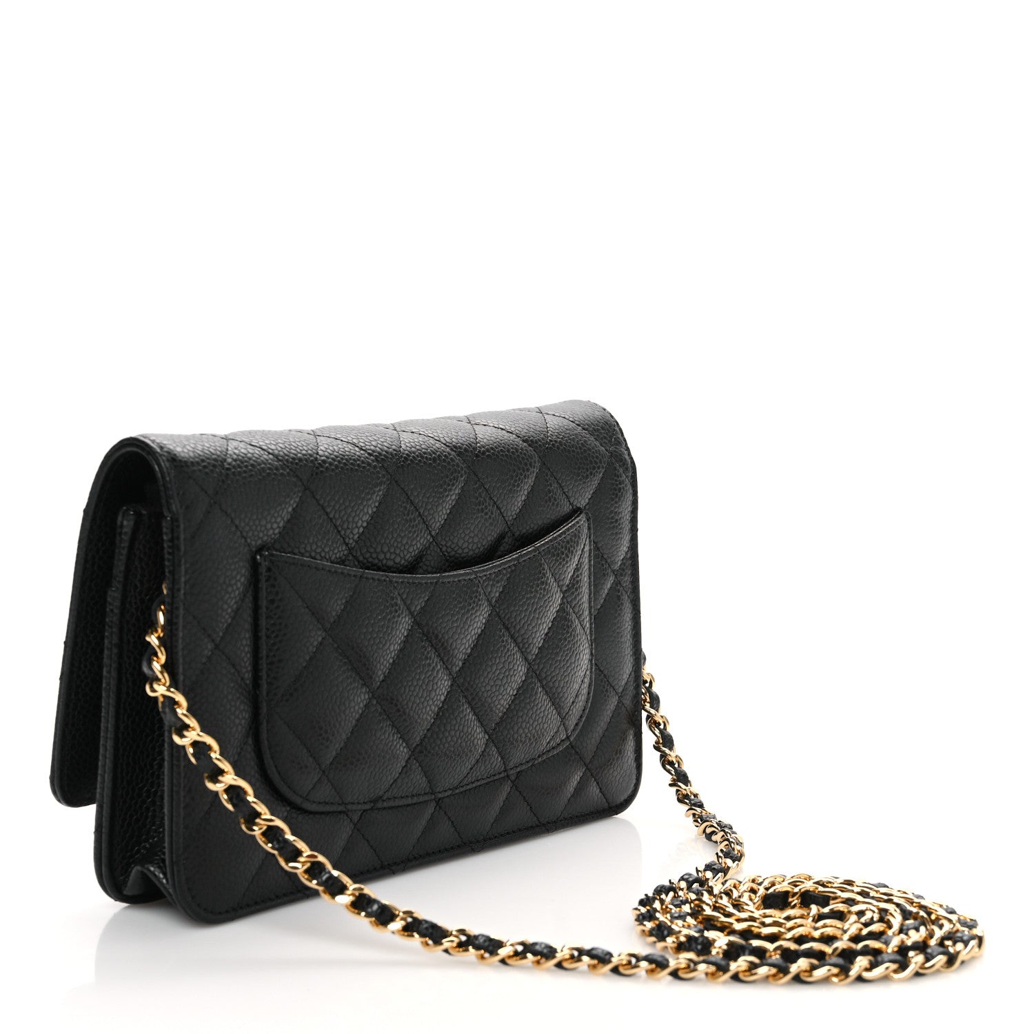 Chanel Caviar Quilted Wallet on Chain WOC Black 3 of 11