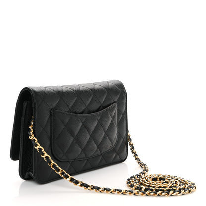 Chanel Caviar Quilted Wallet on Chain WOC Black 3 of 11
