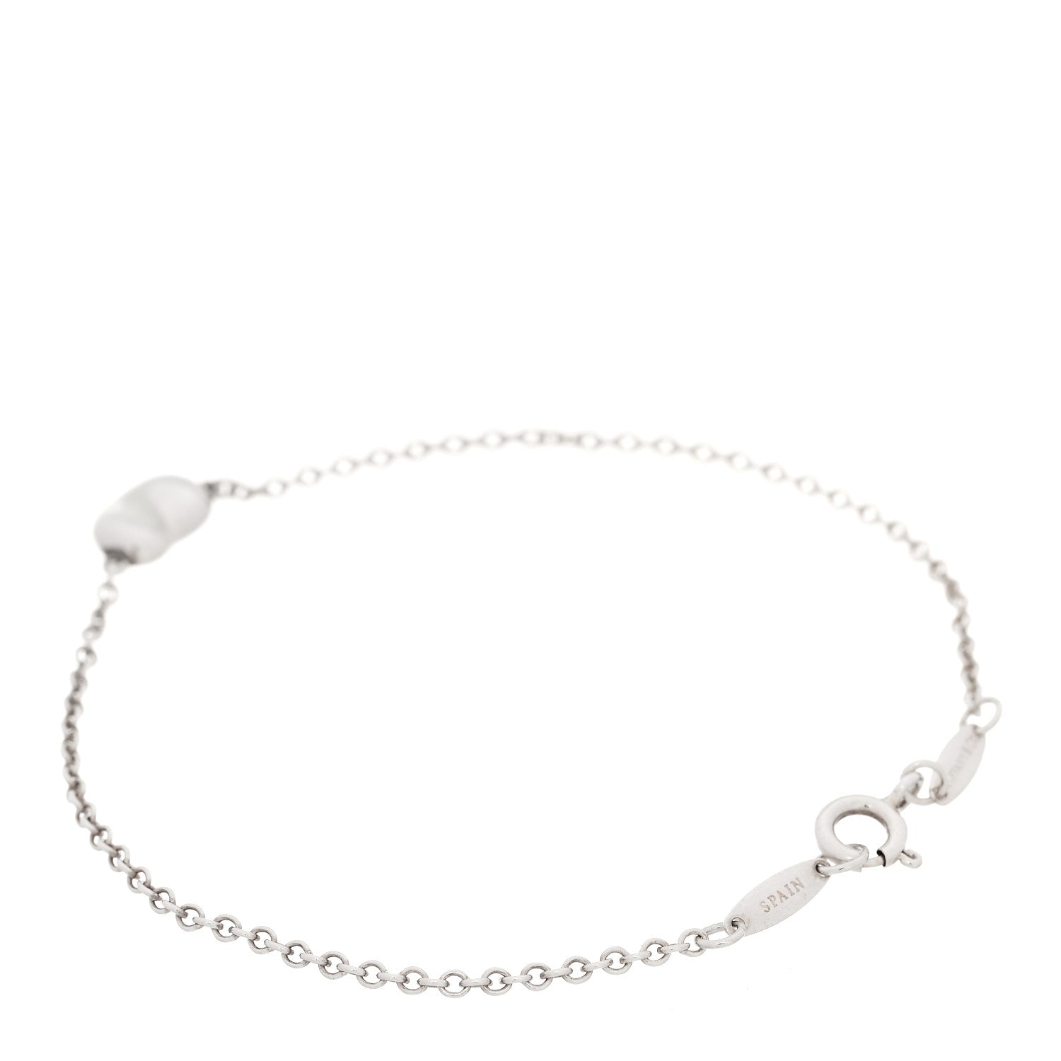 Tiffany Sterling Silver 9mm Elsa Peretti Bean Bracelet 2 of 9