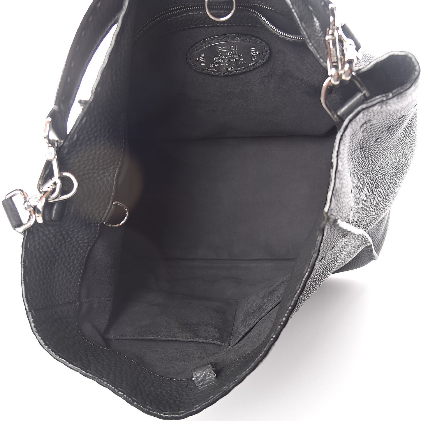 Cuoio Romano Selleria Large Anna Bucket Bag Asfalto