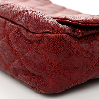Chanel Iridescent Caviar Quilted Large Chic Flap Red 10 of 14
