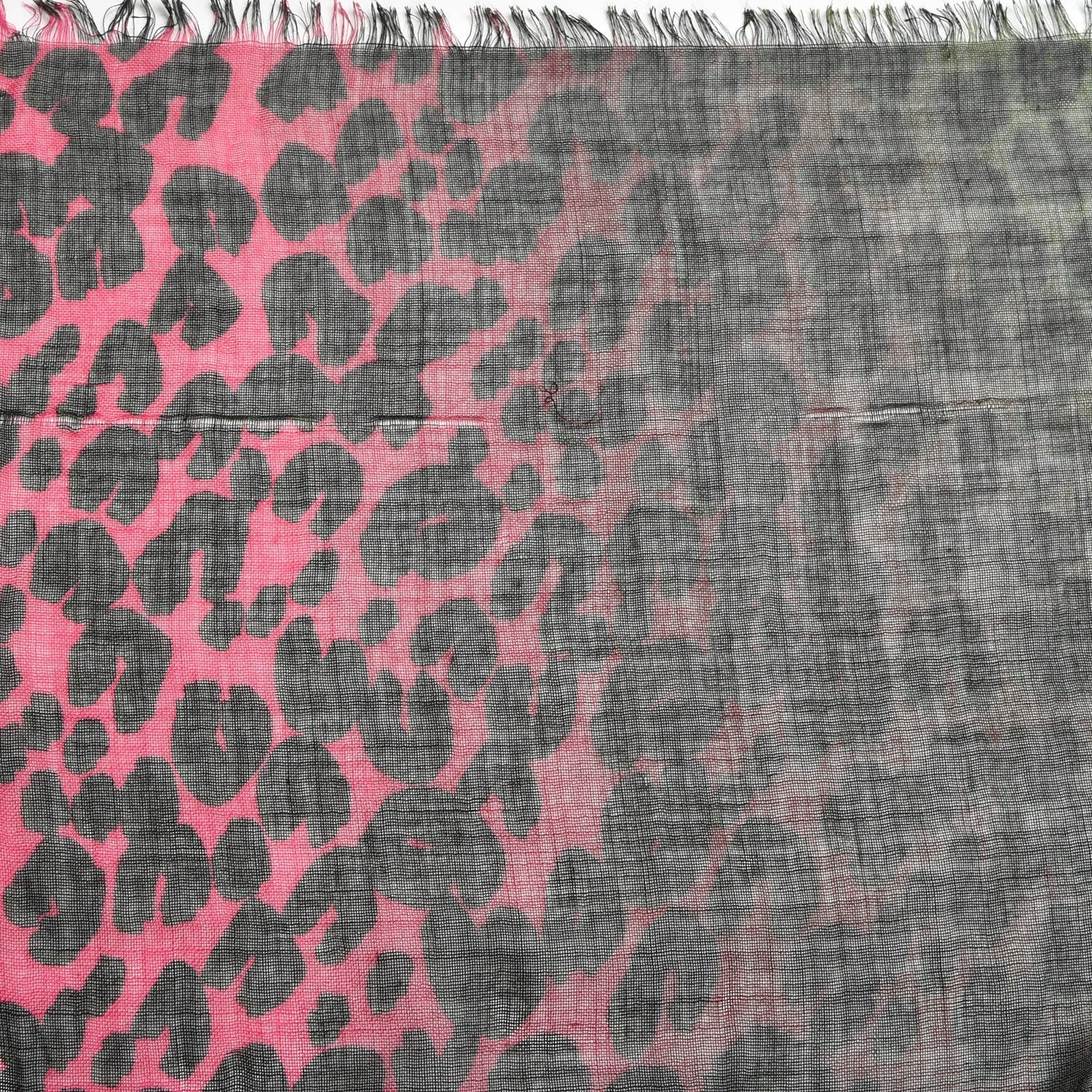 Louis Vuitton Cashmere Silk Leopard Blurry Leo Stole Kaki 6 of 6