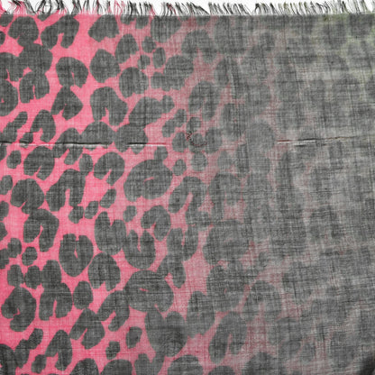 Louis Vuitton Cashmere Silk Leopard Blurry Leo Stole Kaki 6 of 6