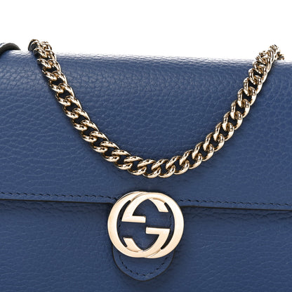Gucci Dollar Calfskin Interlocking G Chain Wallet Caspian 8 of 11